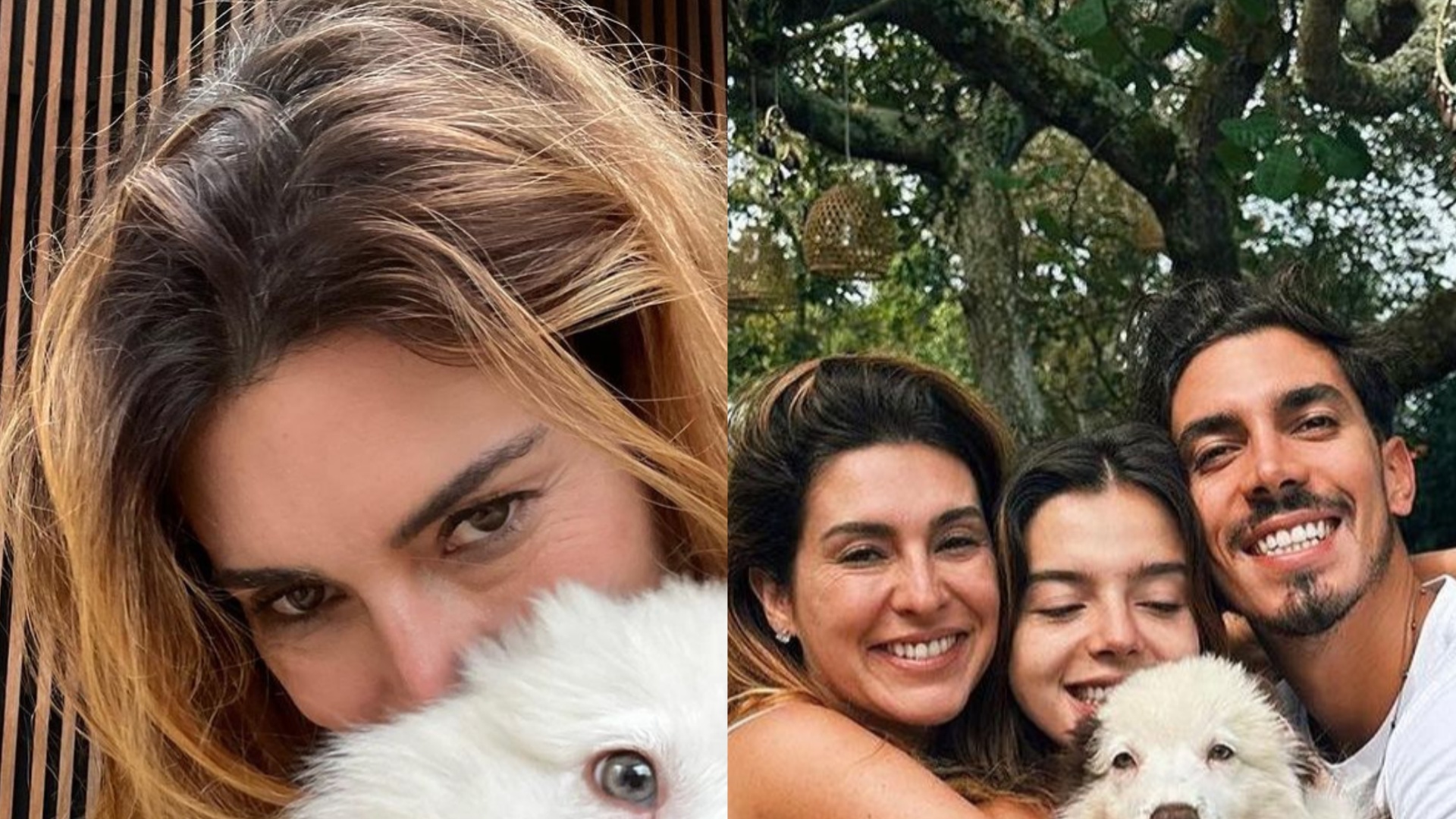 Fernanda Paes Leme adota cachorrinho de Giovanna Lancelloti e Gabriel David