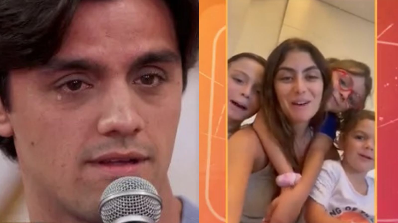Felipe Simas cai no choro com saudade dos filhos no ‘Encontro’: “Tão difícil”