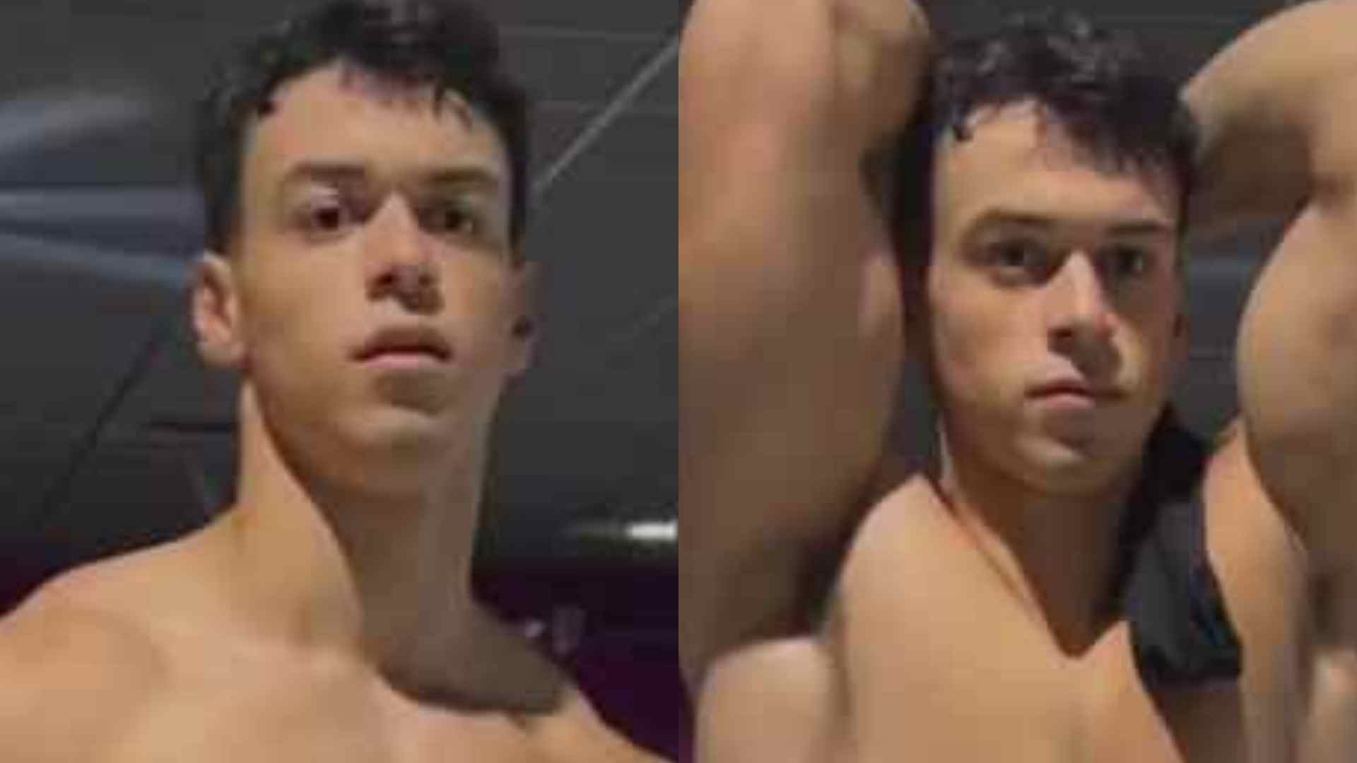 Victor Alexandre, filho de Xanddy e Carla Perez, impressiona ao exibir os músculos