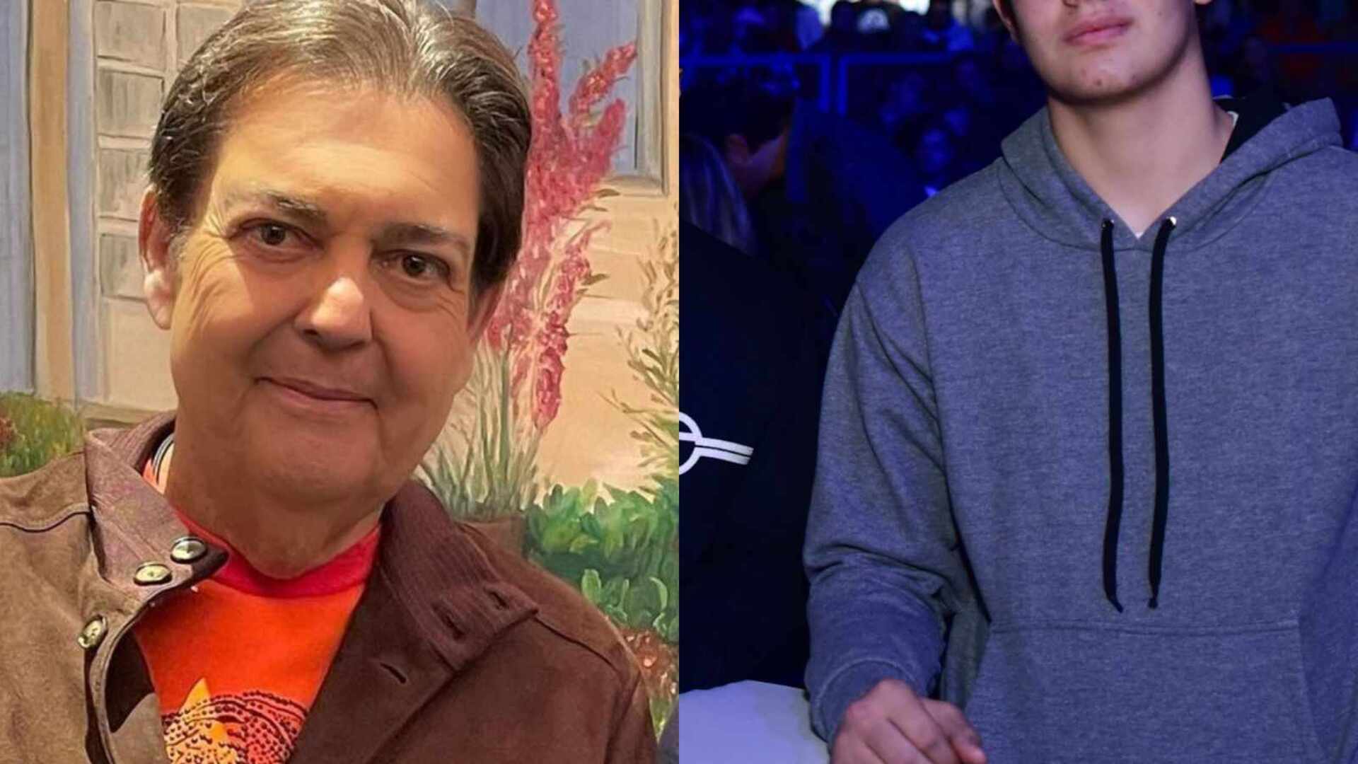 Filho mais novo de Faustão faz rara aparição em público