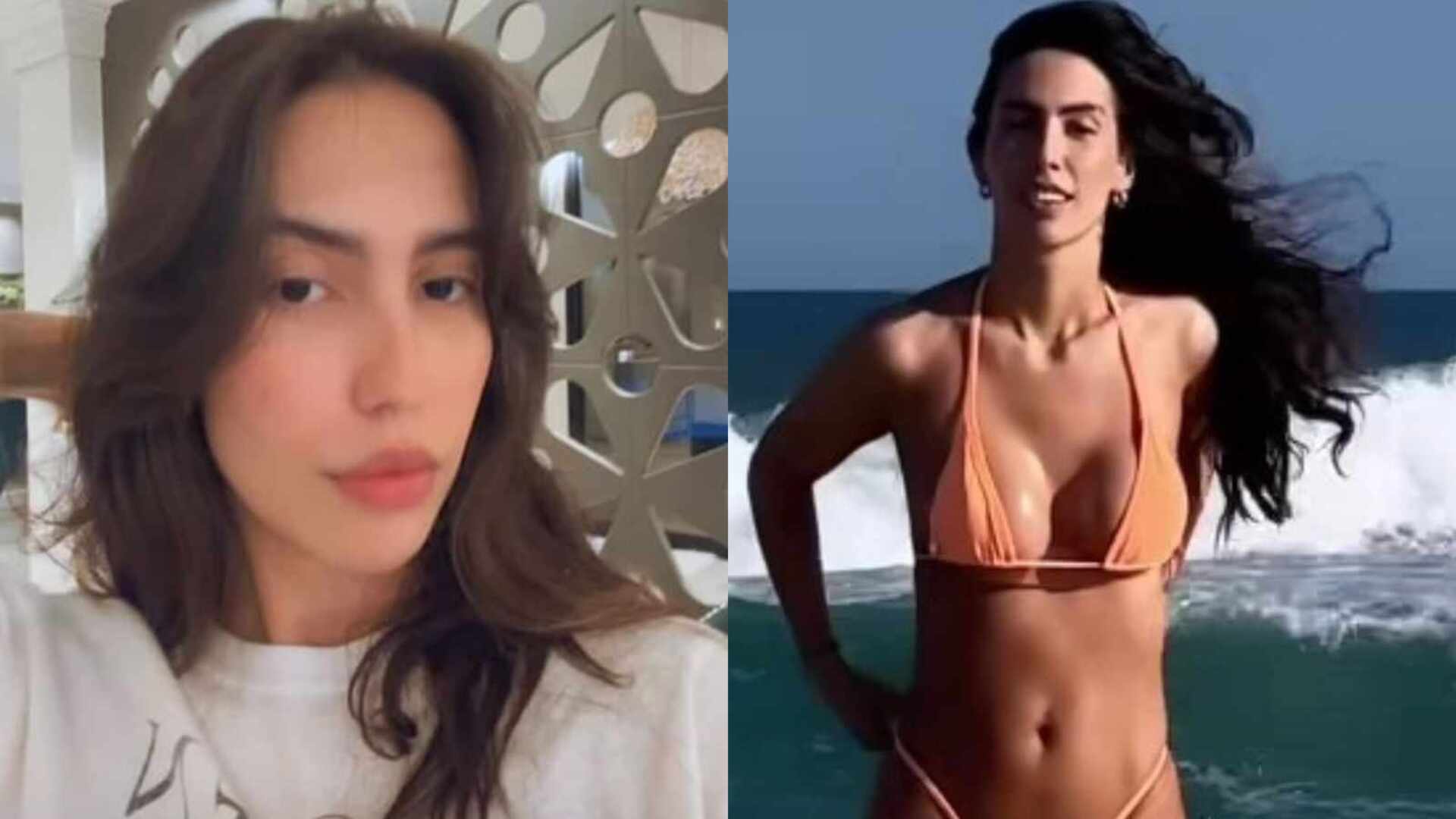 Após flagra na praia, Gabi Brandt revela o que fez no corpo: ‘Parei de tomar’