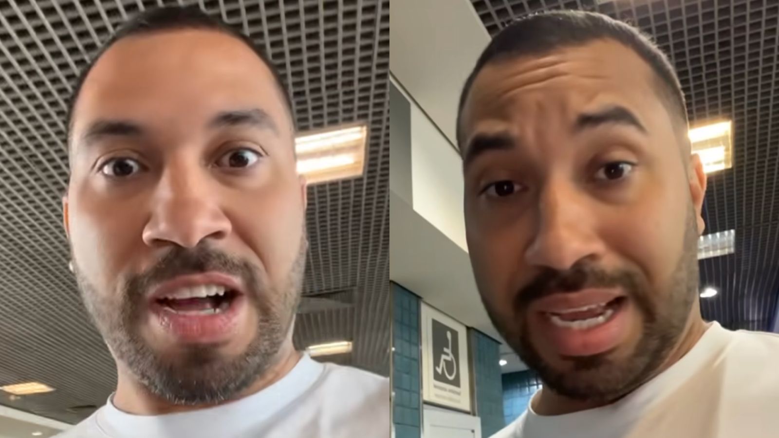 Gil do Vigor relata confusão com mulher em aeroporto: “Acabei de ser atacado”