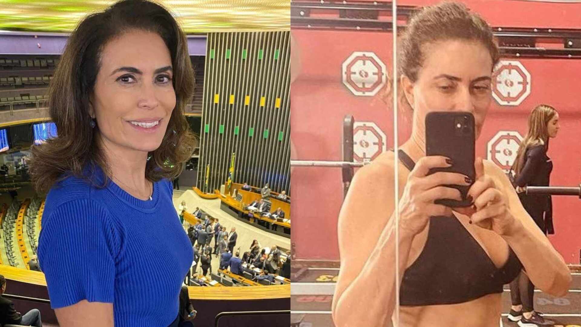Fora da Globo, Giuliana Morrone revela tanquinho e choca: ”Gatíssima”