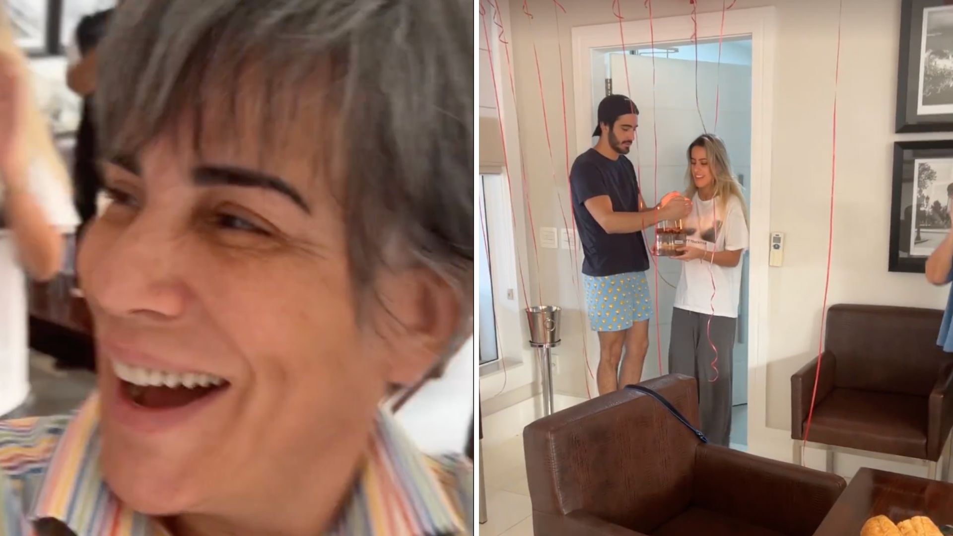 60 anos de Glória Pires: atriz é mimada pelos filhos, ganha presentes e parabéns simples