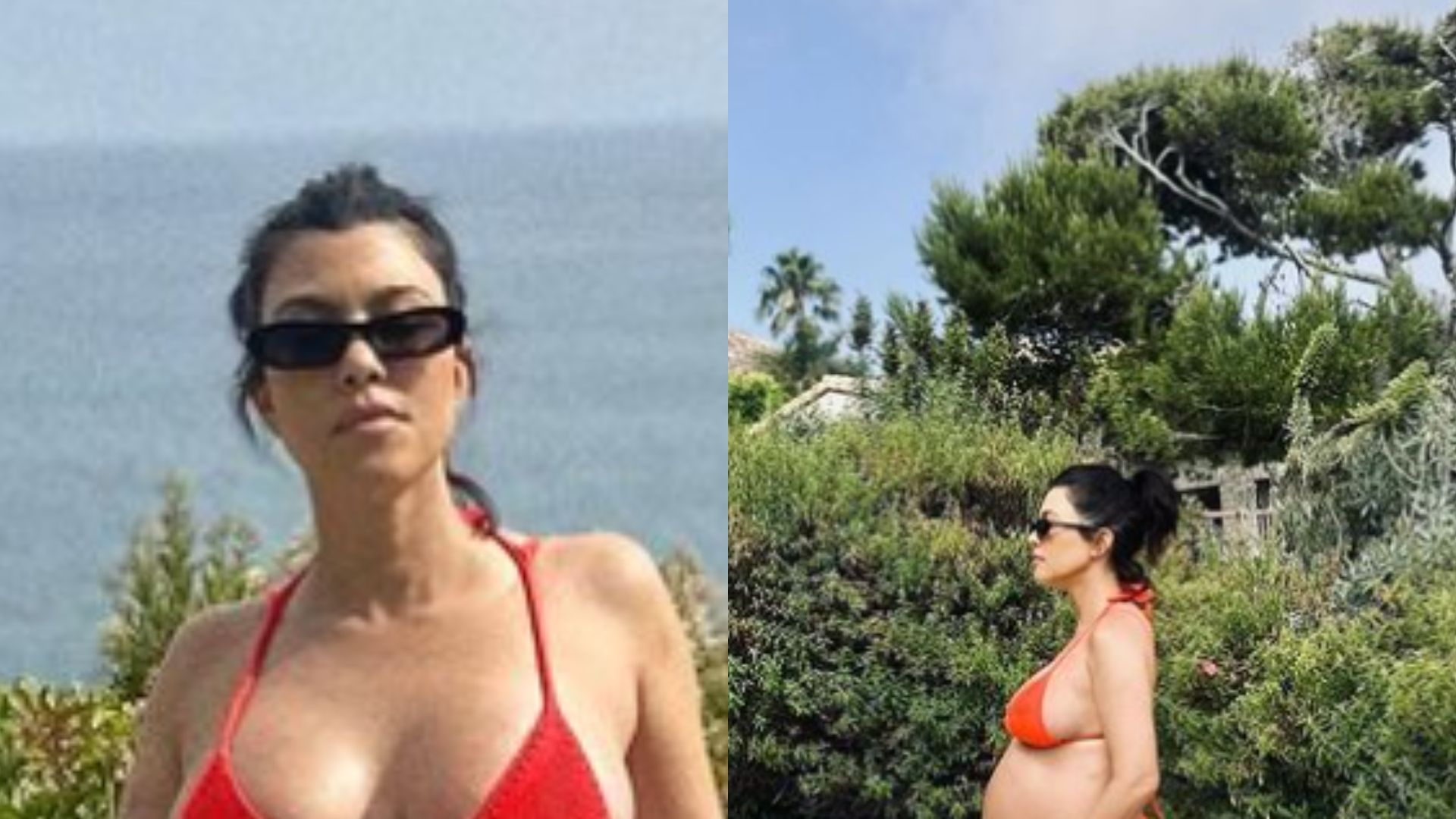 Grávida, Kourtney Kardashian encanta seguidores com seu barrigão: “Maior benção”
