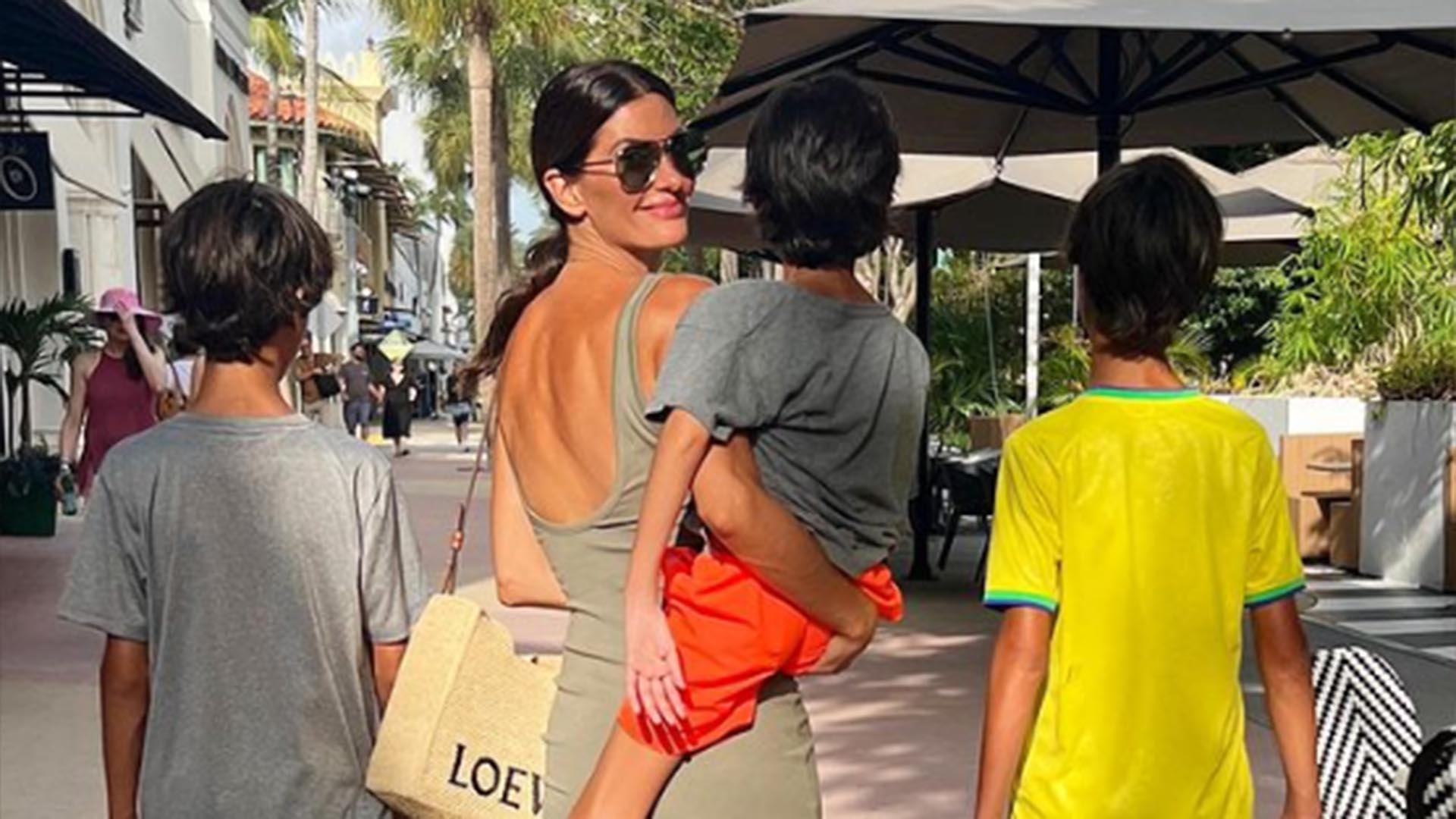 Isabella Fiorentino revela motivo para não mostrar os rostos dos filhos trigêmeos