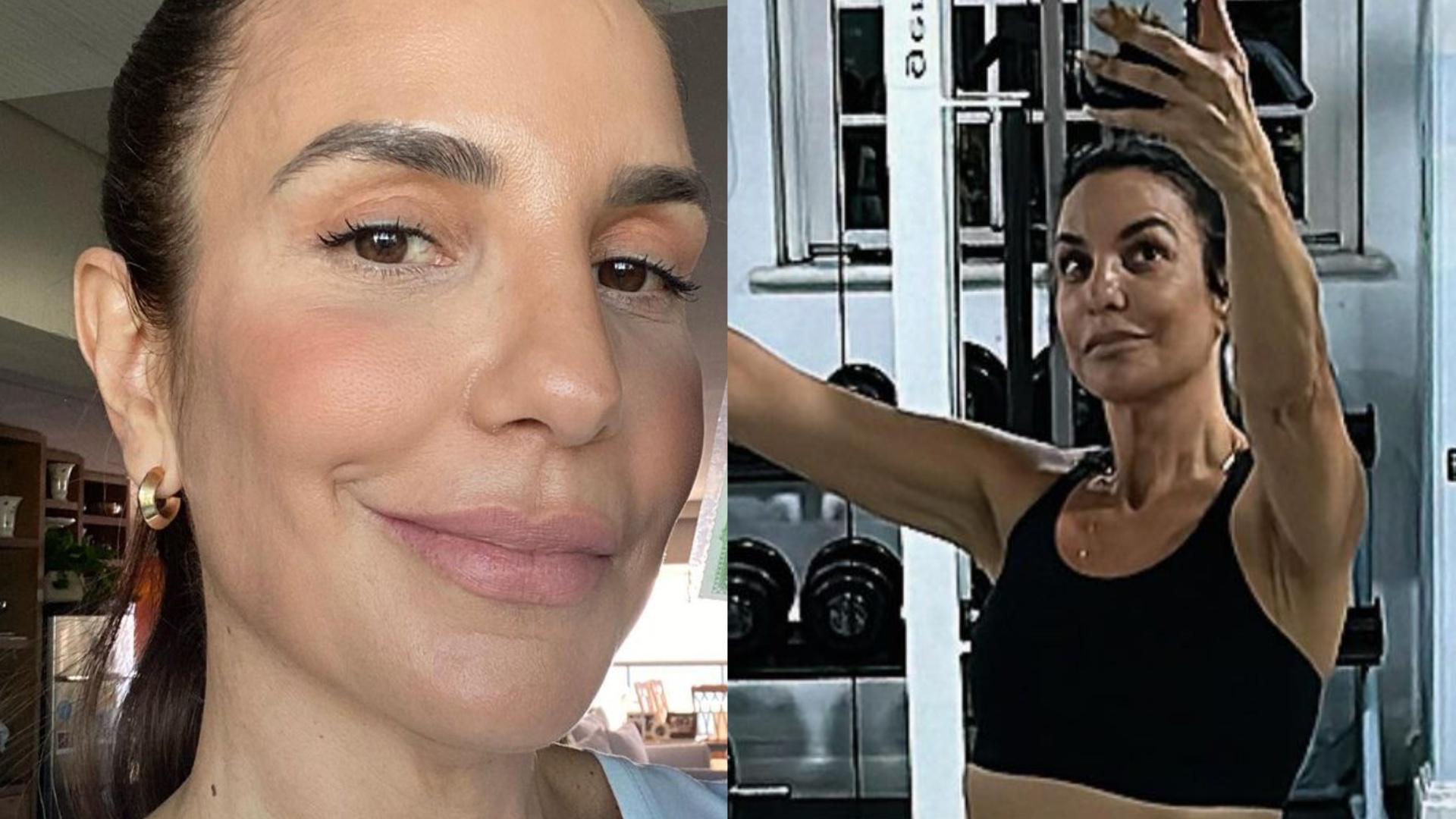 Ivete Sangalo rouba a cena ao posar na academia: ”Manter a máquina a mil”