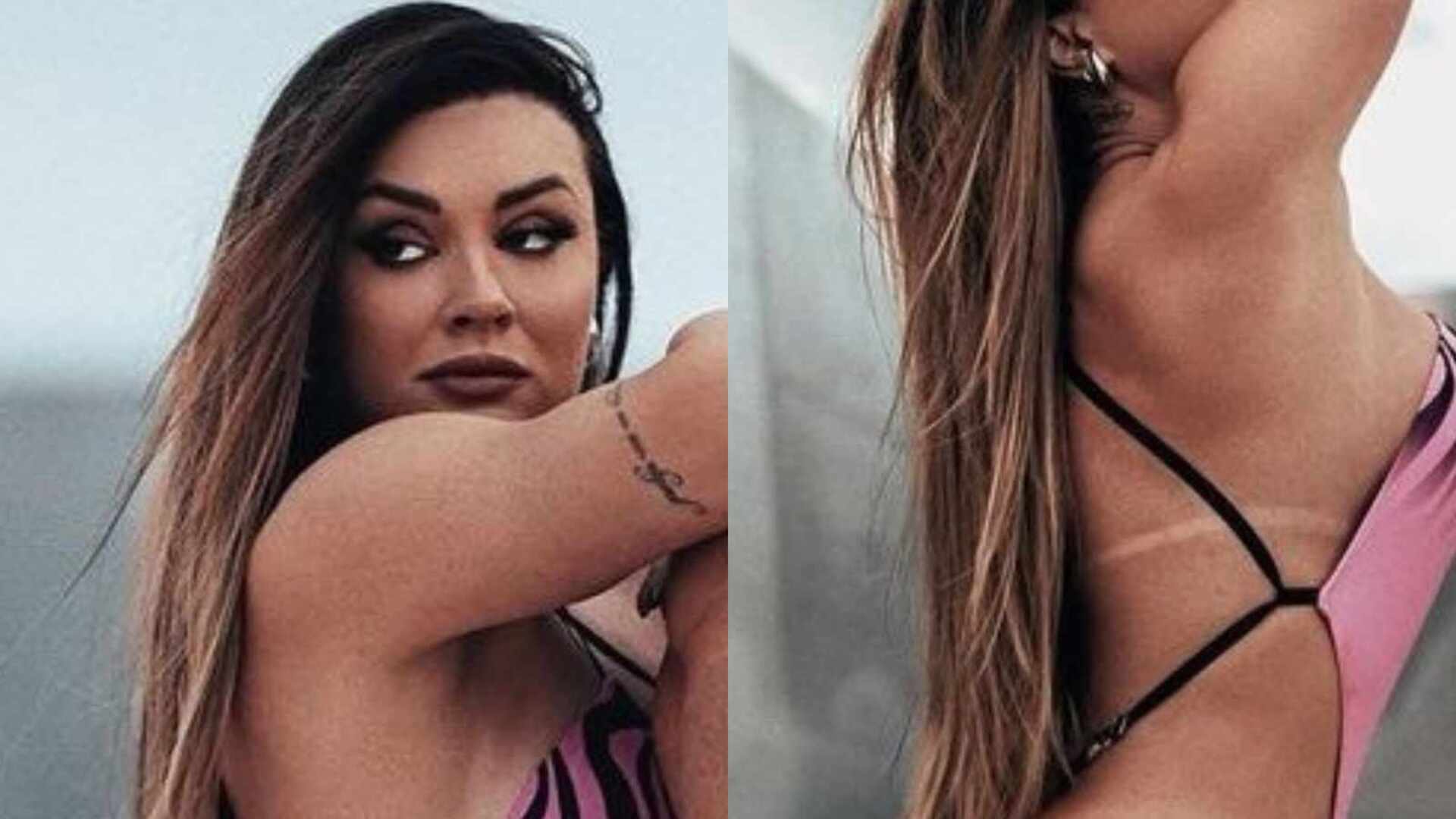 De lado, Juju Salimeni escandaliza ao exibir corpo muito desenhado: ”Divina”