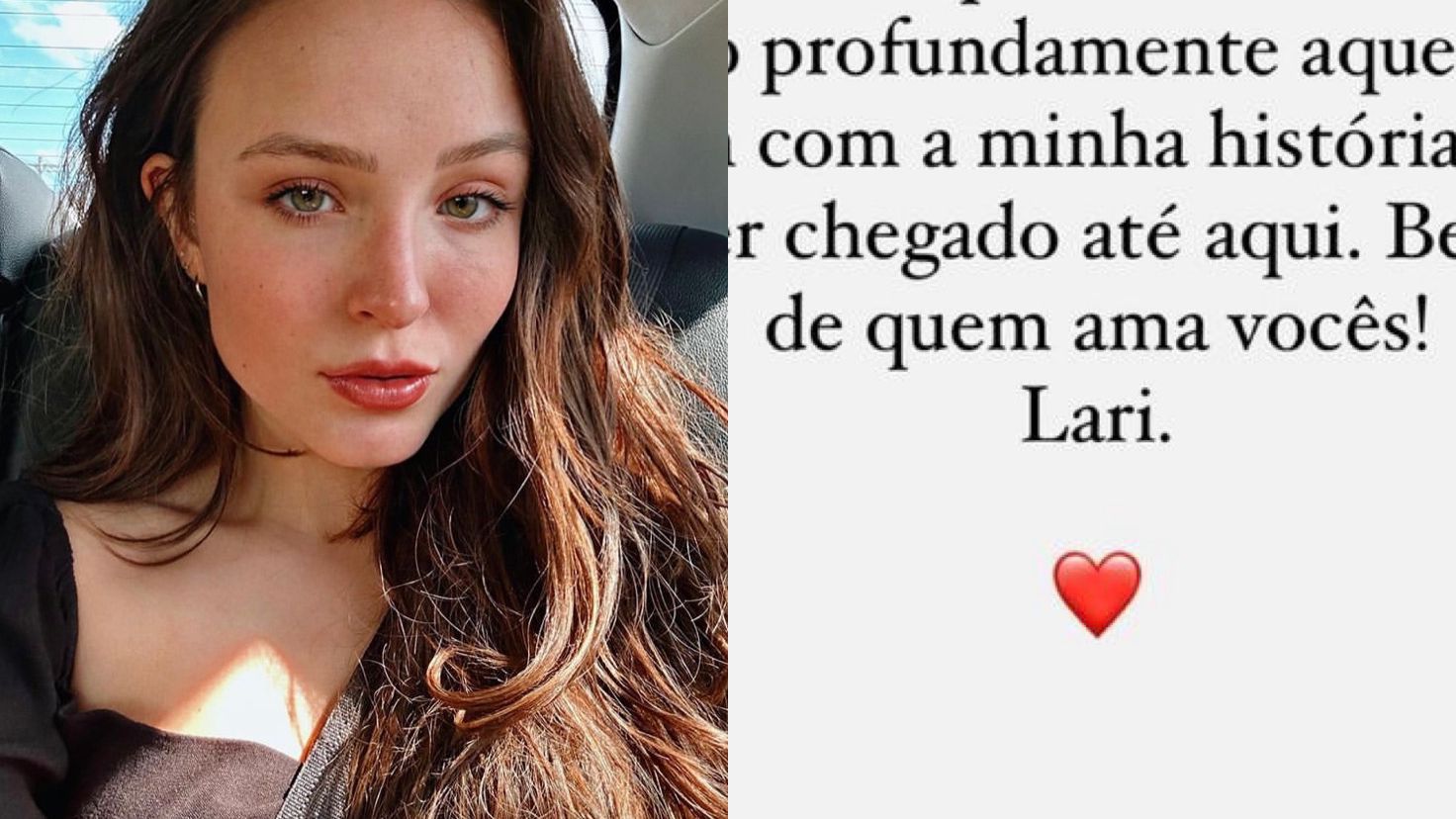 Após entrevista ao ‘Fantástico’, Larissa Manoela agradece apoio: ‘Orgulho de ter chegado até aqui’