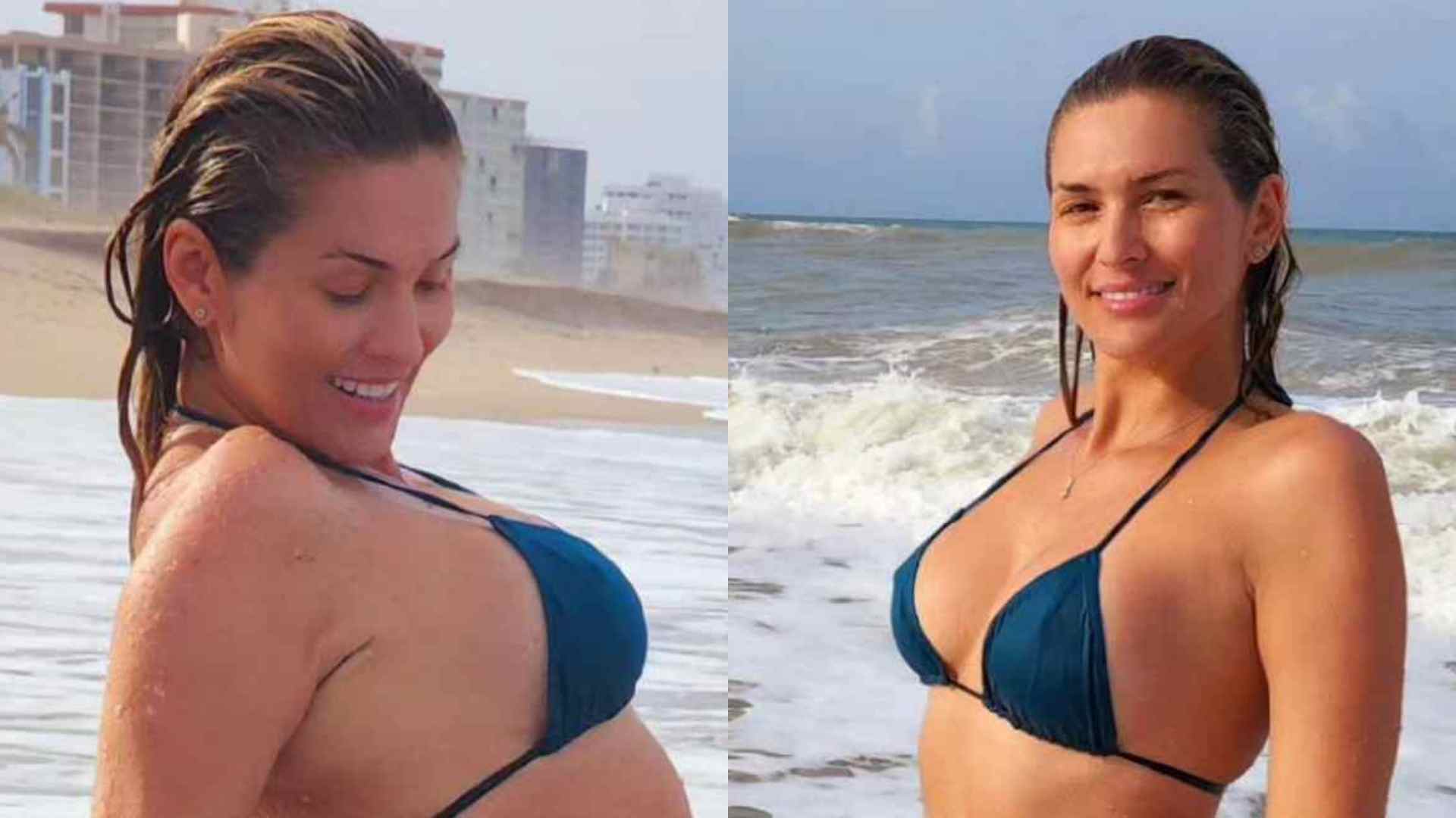 Lívia Andrade chama atenção ao curtir o dia na praia: “Sequência refrescante”