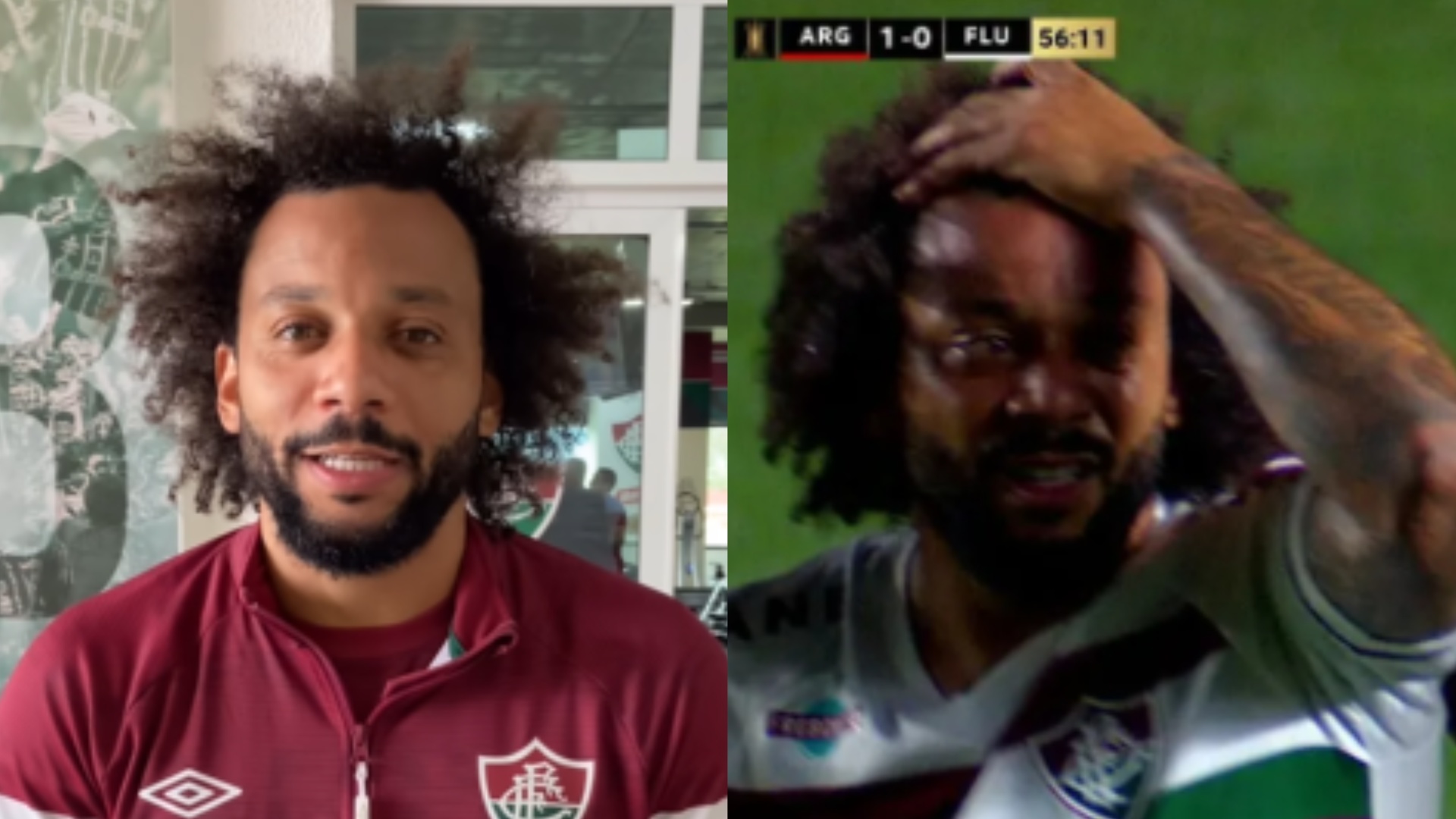 Marcelo, do Fluminense, se desculpa após causar grave lesão em jogador