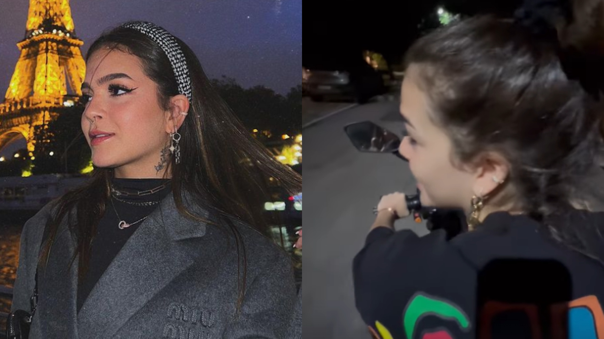Mel Maia se aventura em moto elétrica e aproveita para fazer alerta