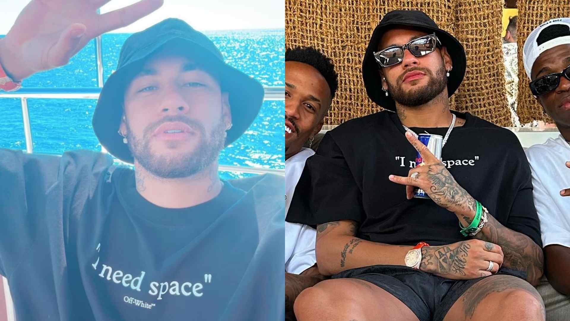 Na Espanha, Neymar mostra encontro com Vini Jr e Éder Militão: “Meus meninos”