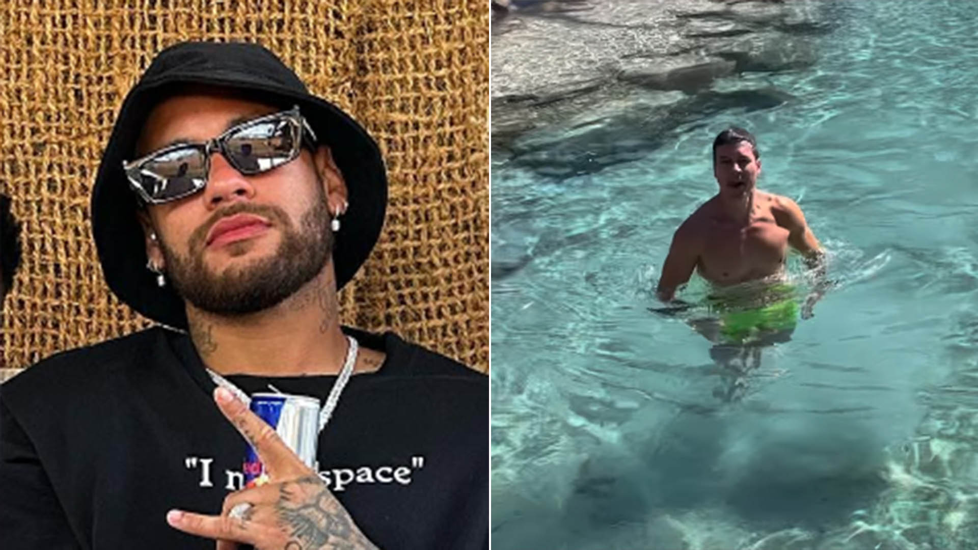 Ficou com inveja?! Neymar Jr faz comentário ao ver o lago de Rodrigo Faro: ‘Injusto’