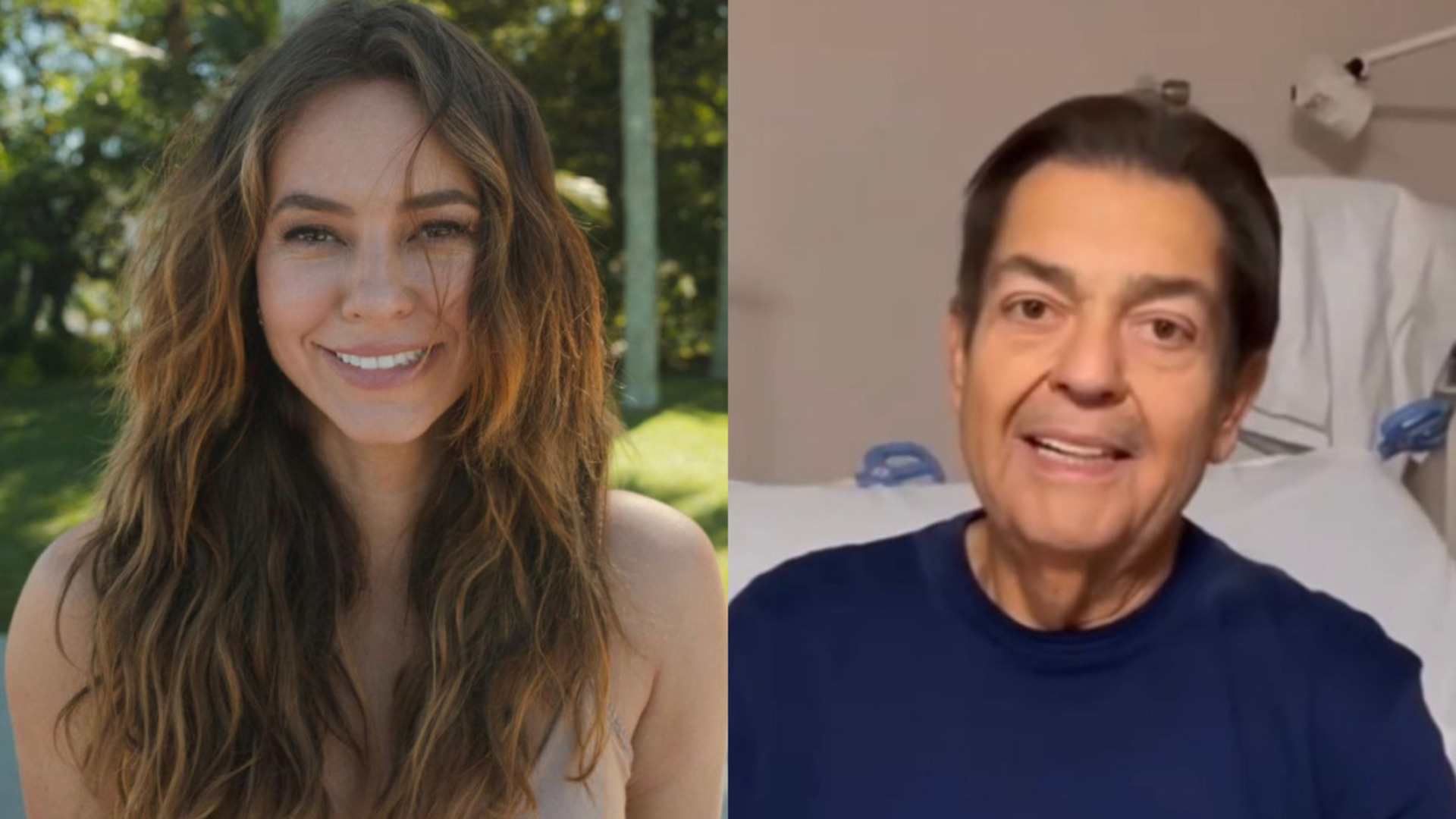 Paolla Oliveira publica mensagem em apoio à Fausto Silva: “Afeto”