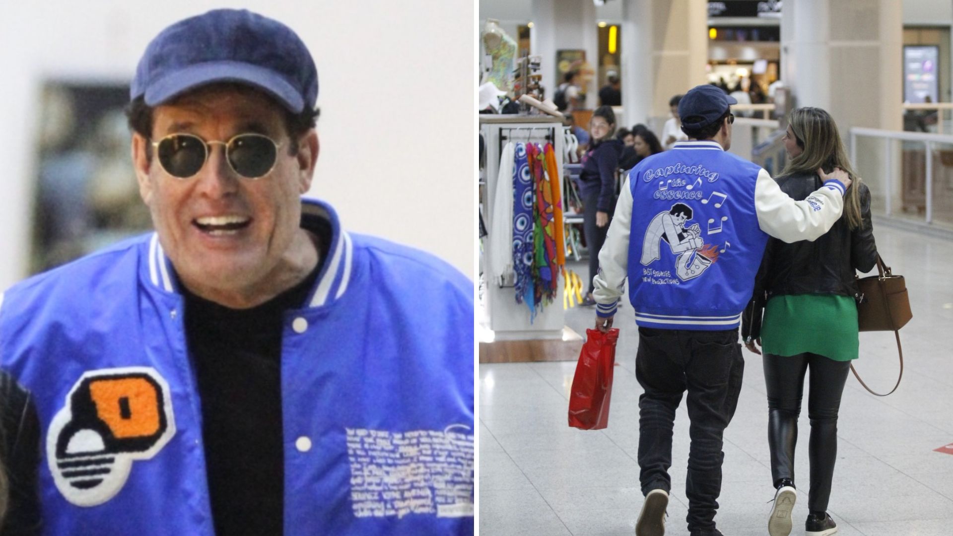 Como ela é linda! Sérgio Mallandro é clicado com a namorada em passeio no shopping