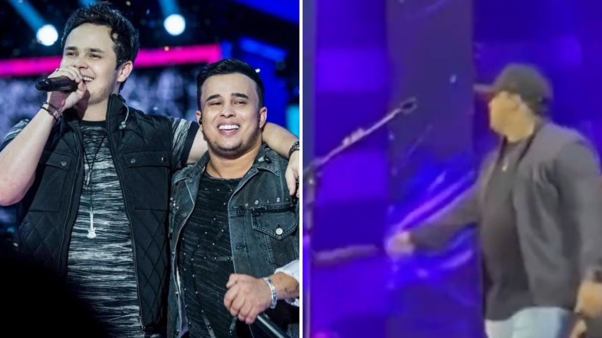 Sertanejo Kauan abandona o palco, joga microfone no chão e deixa Matheus sozinho