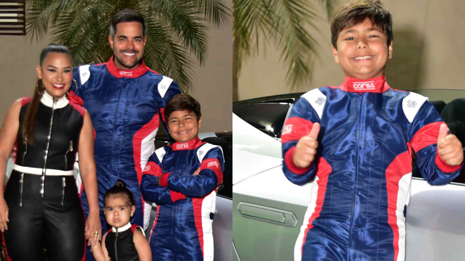 Simone Mendes combina look com a família para celebrar aniversário do filho