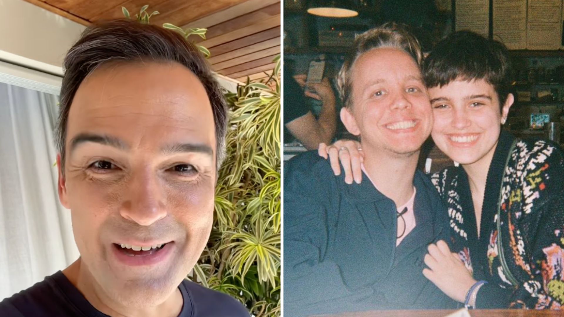 Assumidamente queer, filha de Tadeu Schmidt se declara ao namorado: “Meu amor”