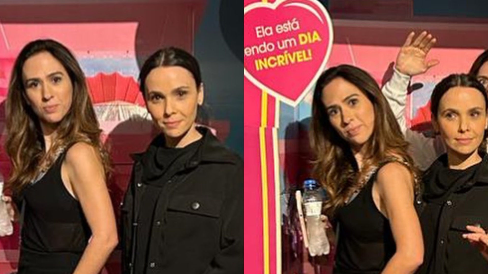 Tata Werneck posa com Débora Falabella e brinca: ”Barbie mãe cansada”