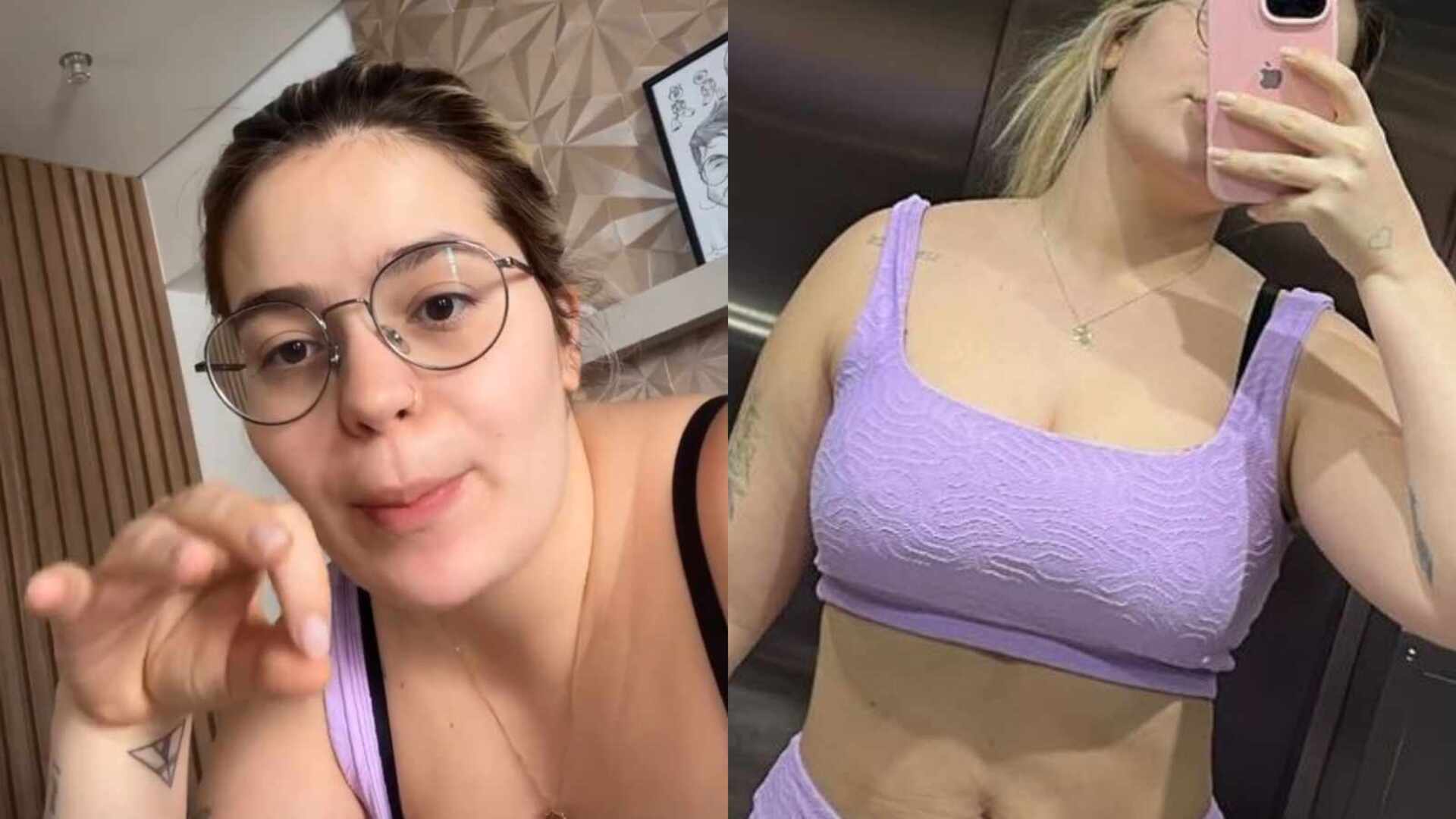 Viih Tube faz selfie pós-treino e mostra como está sua barriga: ‘Vendo resultado’