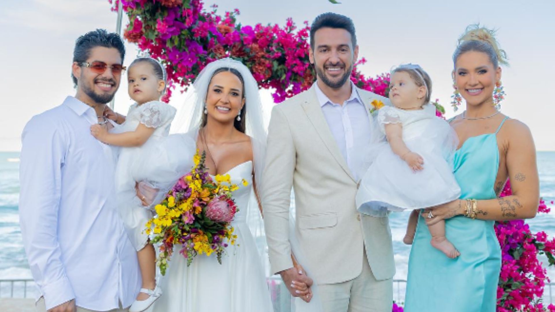 Virginia e Zé Felipe chocam com presente generoso em casamento da prima