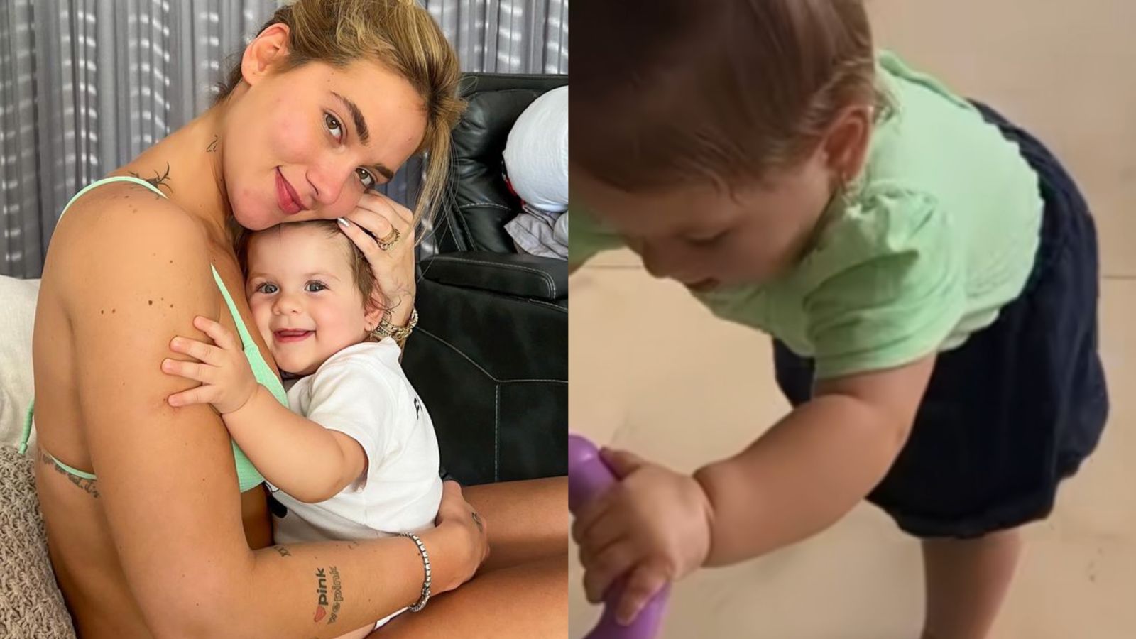 Filha caçula de Virginia Fonseca dá show de fofura ao ensaiar primeiros passos