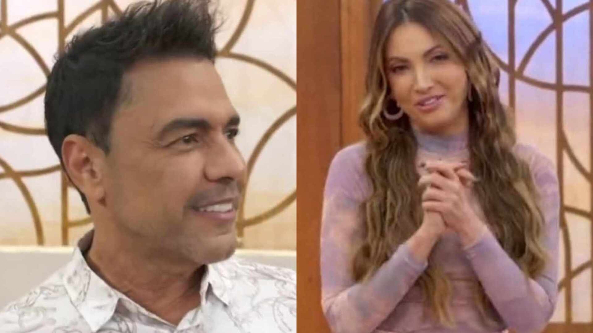 No ‘Encontro’, Zezé Di Camargo fica chocado com beleza de Patrícia Poeta: ”Bonita”