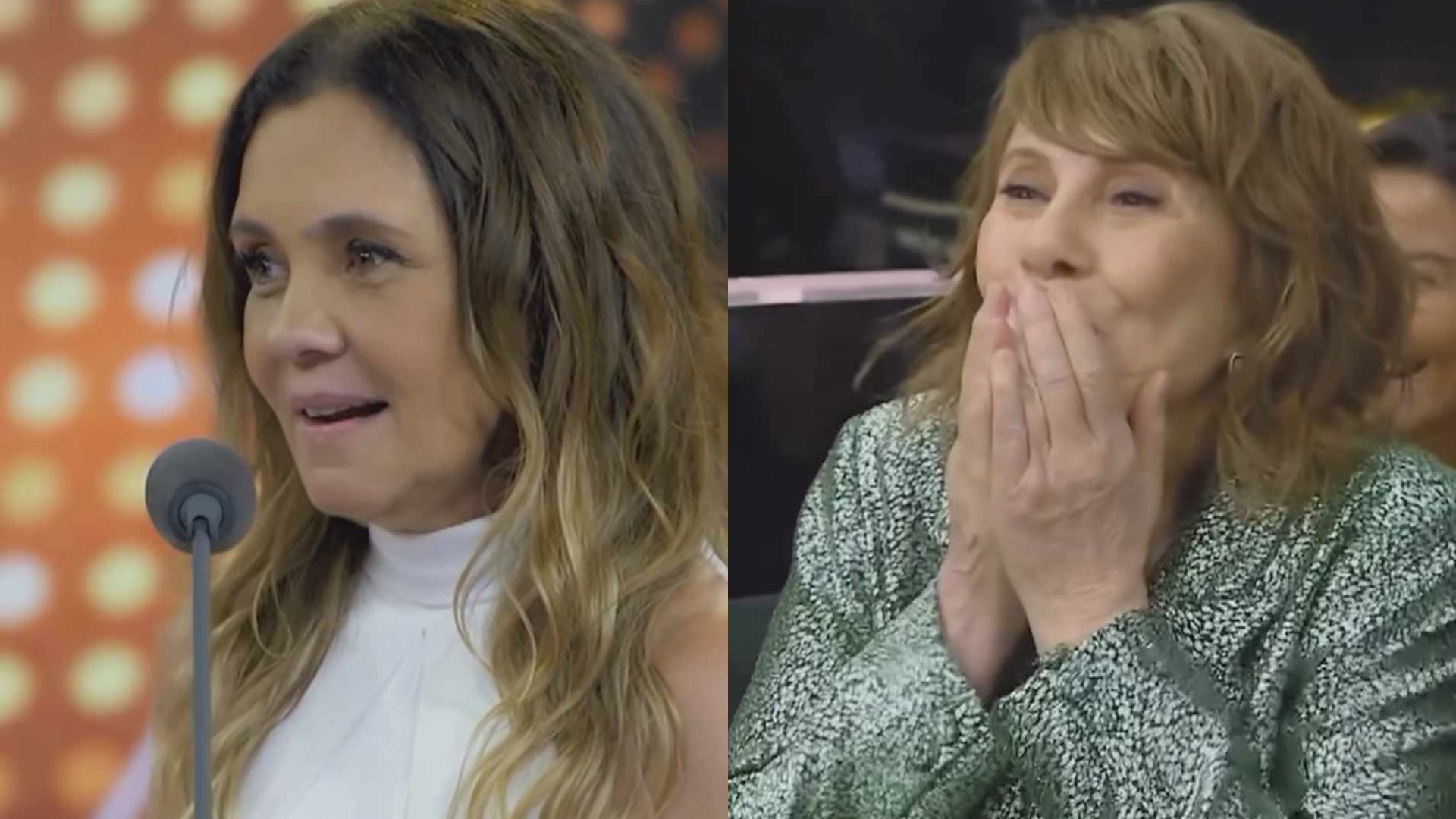 Adriana Esteves se declara para Renata Sorrah em premiação: “Minha deusa”
