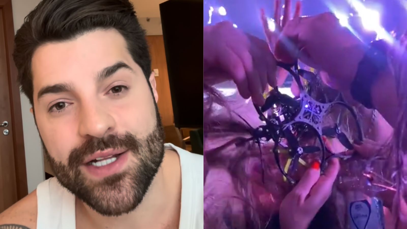 Alok toma atitude após drone enroscar no cabelo de fã em show: ‘Vou pagar’