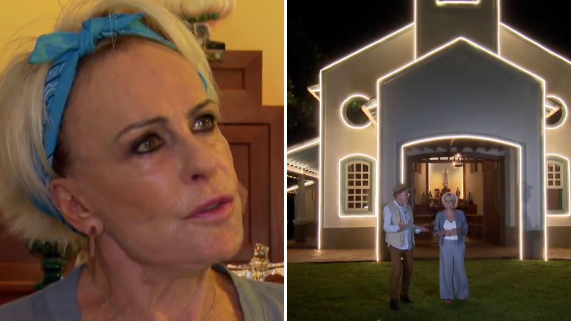 Ana Maria Braga mostra capela com 400 imagens e chora: “Eu perdi um filho”