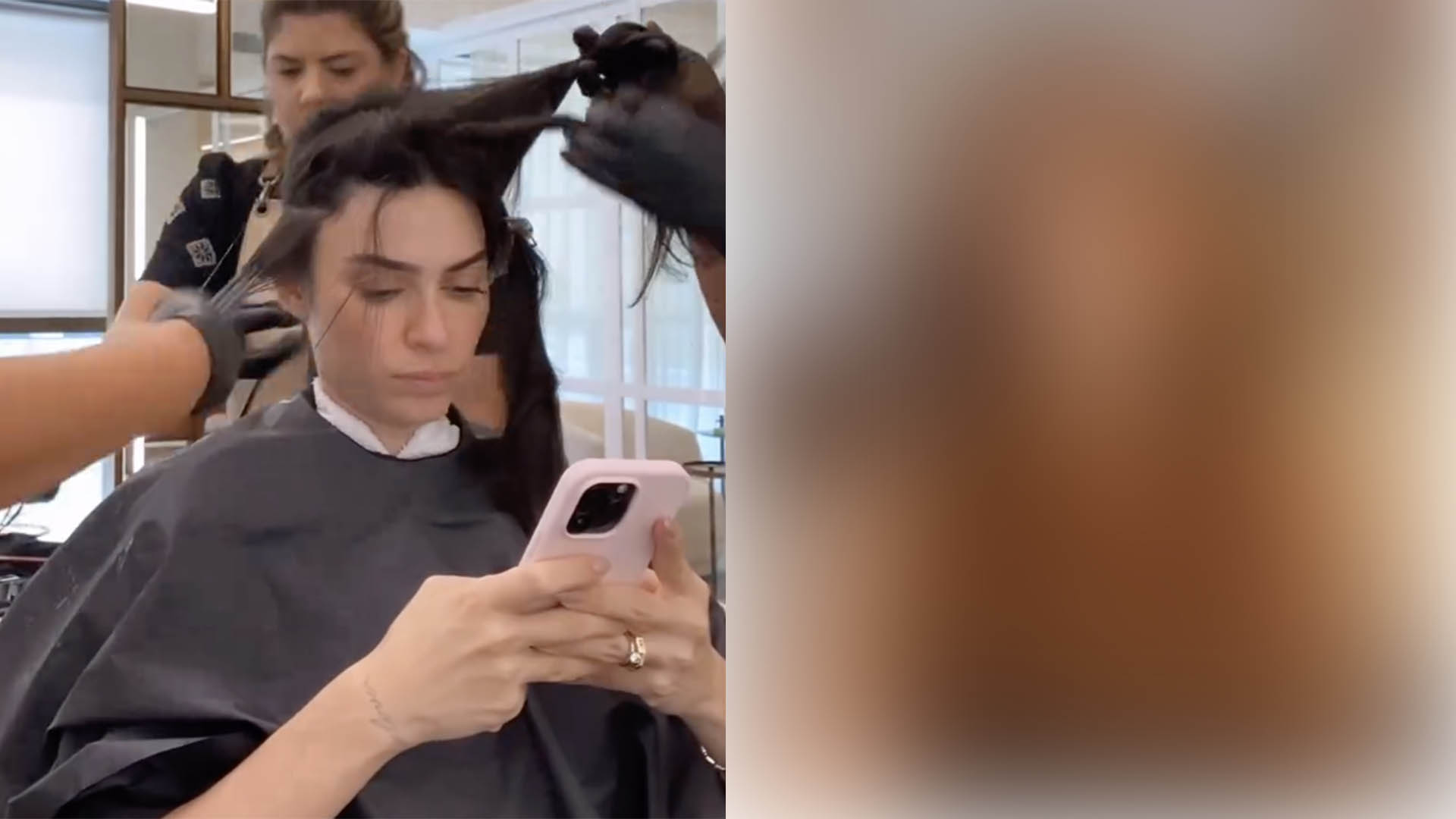 Thaila Ayala faz transformação radical na cor do seu cabelo
