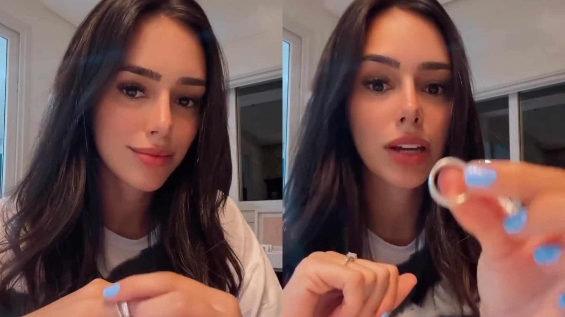 Irritada, Bruna Biancardi explica o uso de aliança: “A que ponto chegamos?”