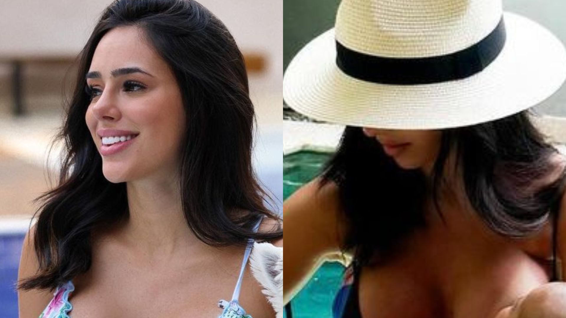 De biquíni, Bruna Biancardi amamenta Mavie à beira da piscina: “Juntinhas”