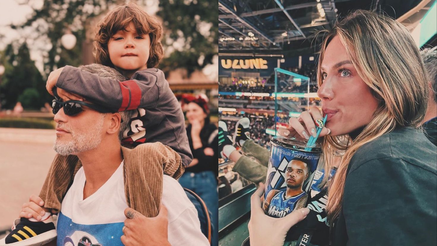 Bruno Gagliasso abre álbum de fotos de viagem para Disney com a família