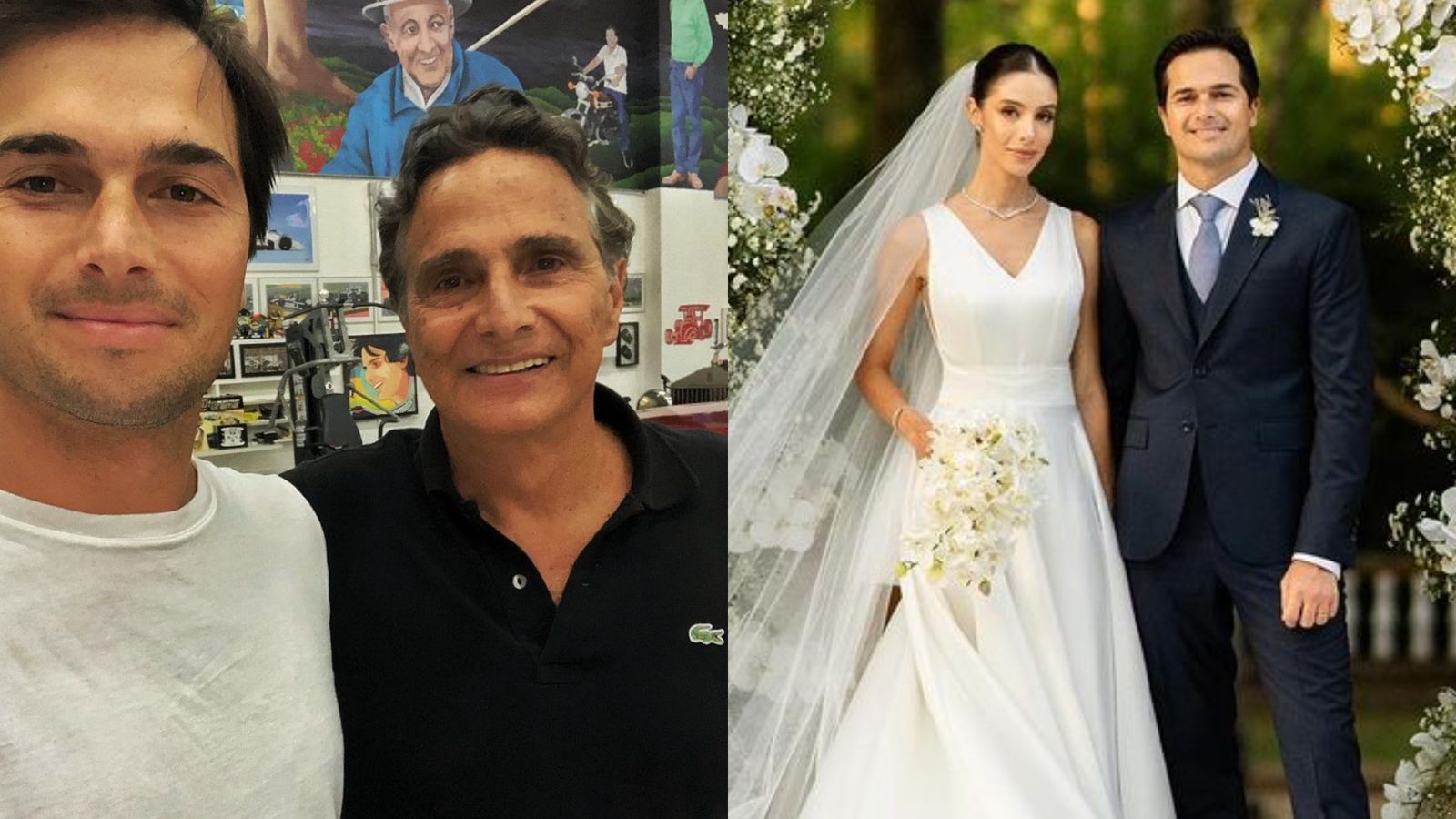 Filho de Nelson Piquet se casa em cerimônia luxuosa no interior de São Paulo