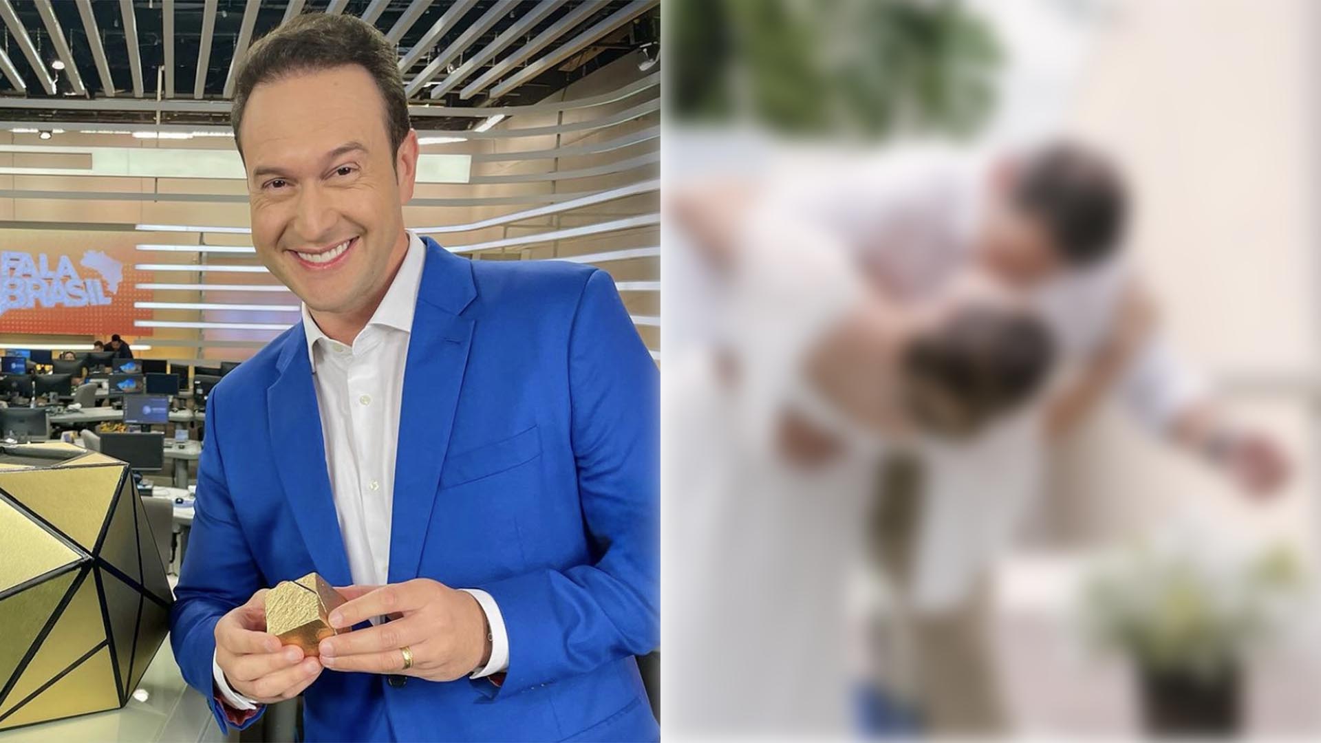 Jornalista da Record TV, Edu Ribeiro celebra seu aniversário de casamento