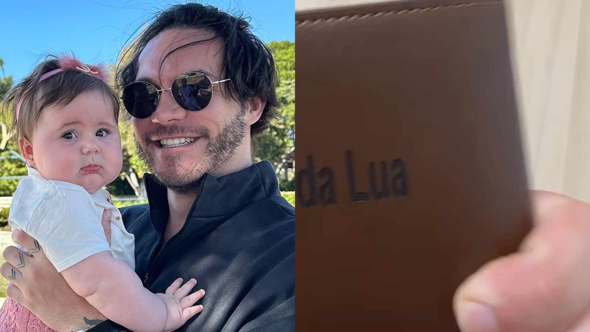 Eliezer mostra seu lado ‘papai babão’ com acessório personalizado