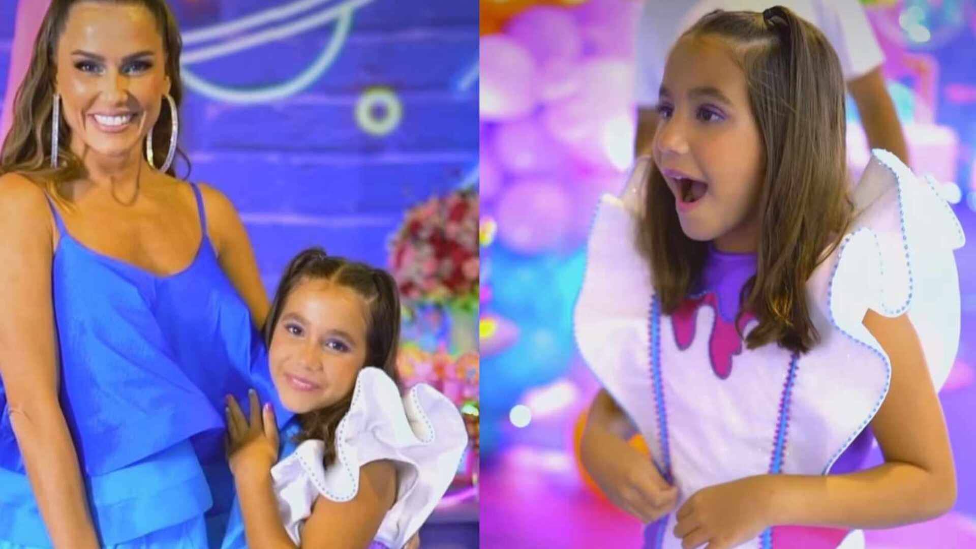 Deborah Secco impressiona ao mostrar vídeo da festa da filha