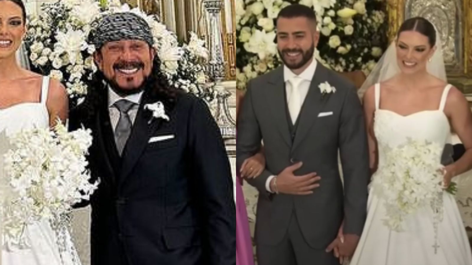 Filho de Bell Marques se casa em cerimônia luxuosa com influenciadora