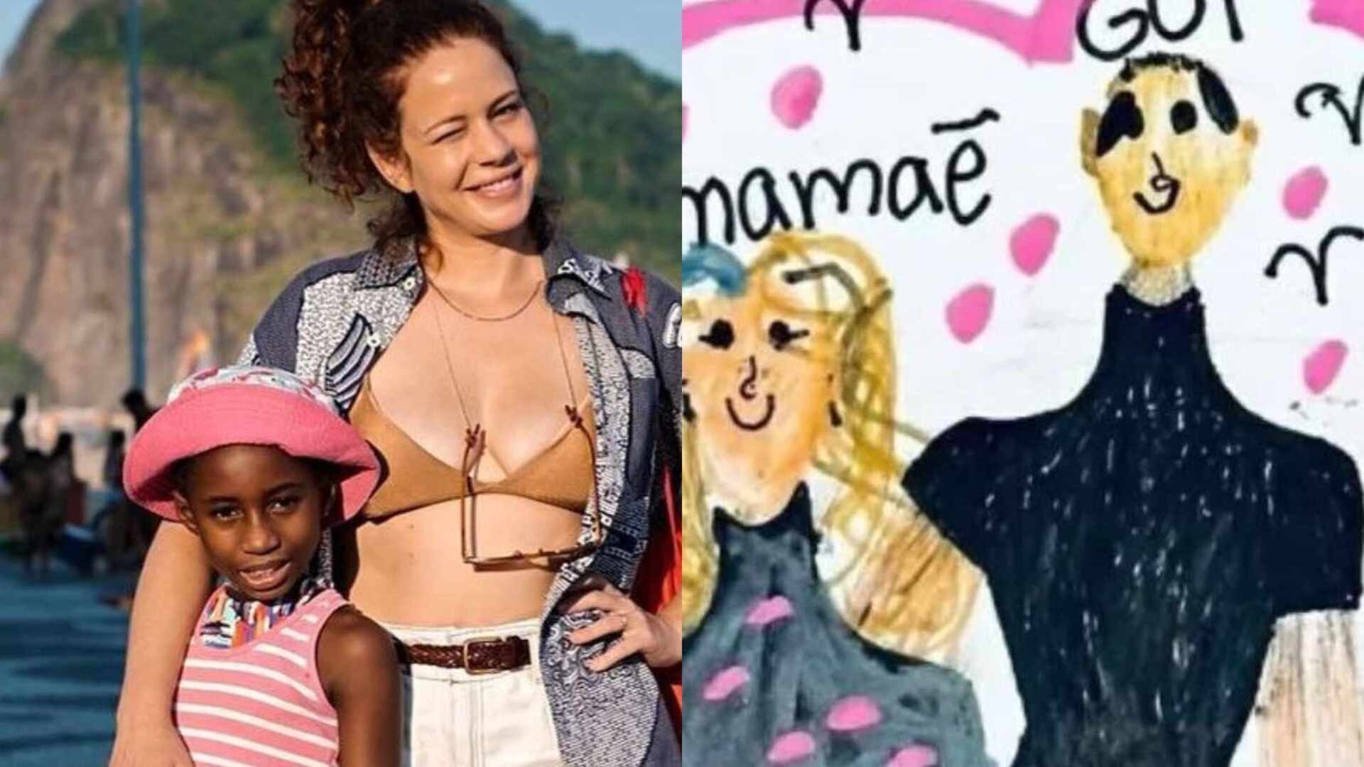 Aos 9 anos, filha de Leandra Leal faz convite de casamento da atriz