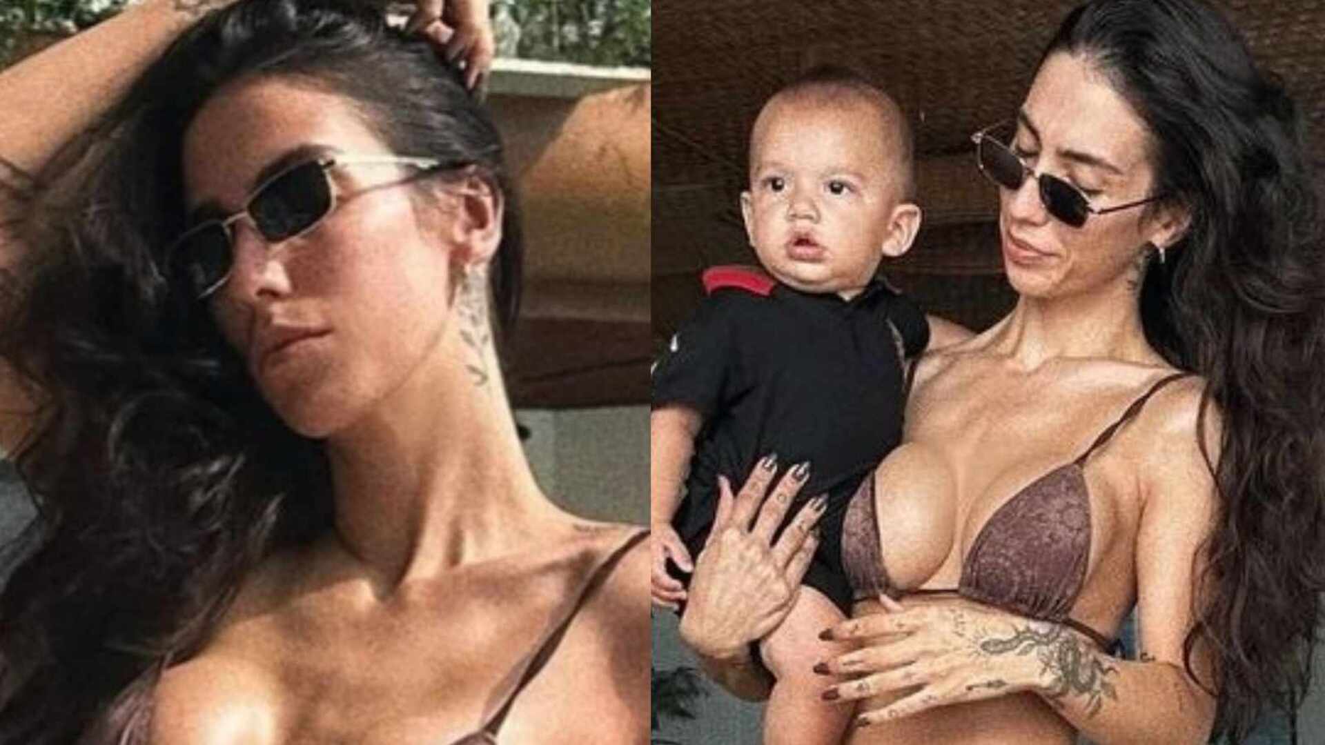 Mãe de três, Gabi Brandt causa ao mostrar corpo na piscina