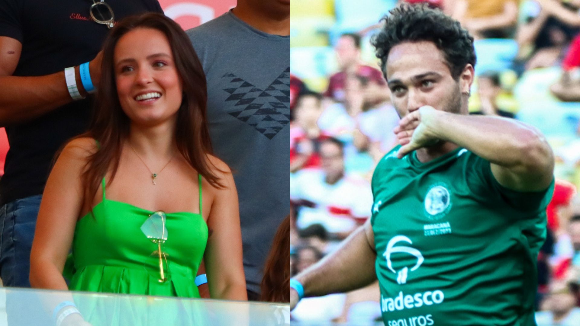 André Luiz Frambach dedica gol em partida de futebol para Larissa Manoela