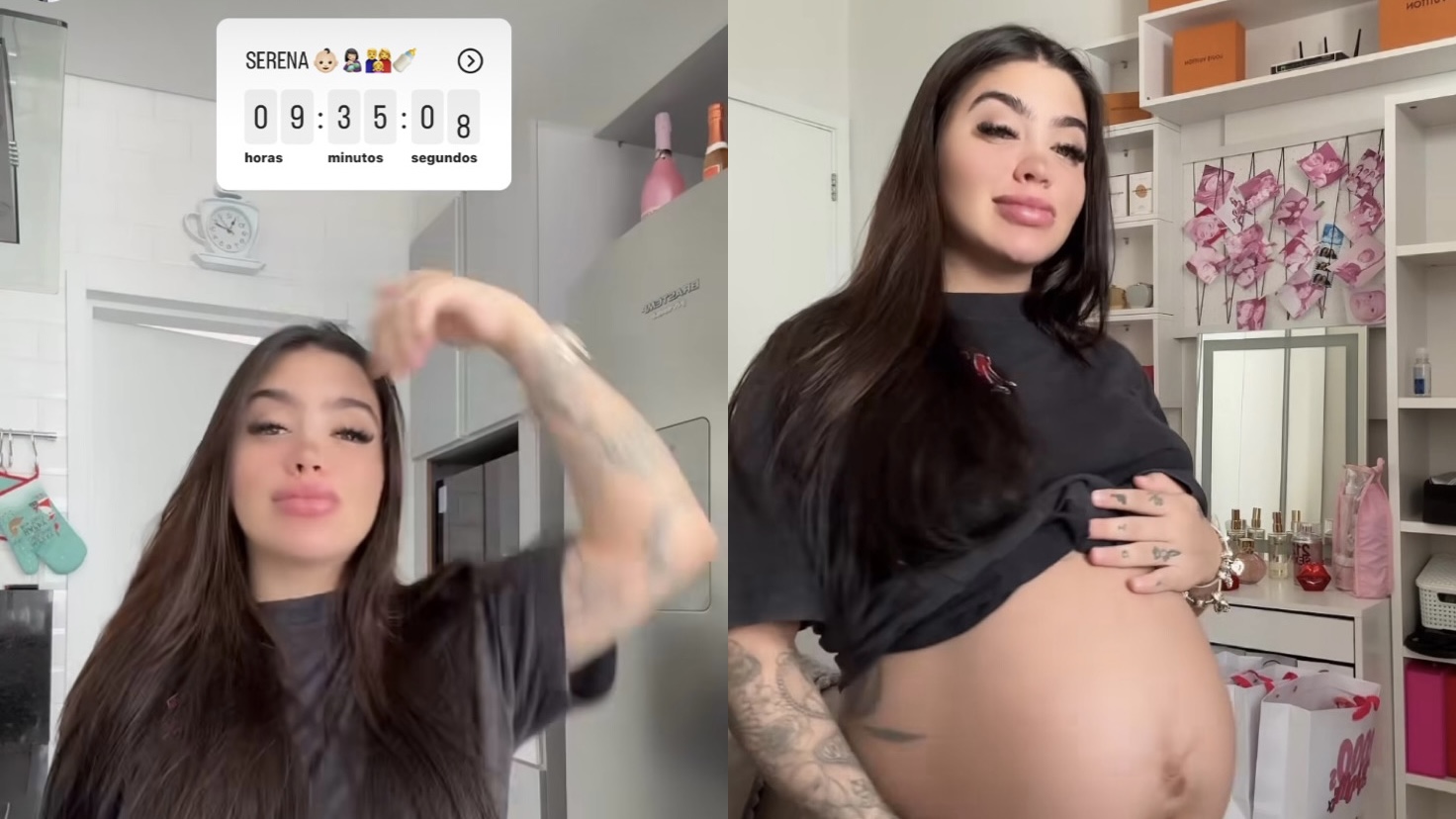 MC Mirella faz contagem regressiva para o nascimento de filha, Serena