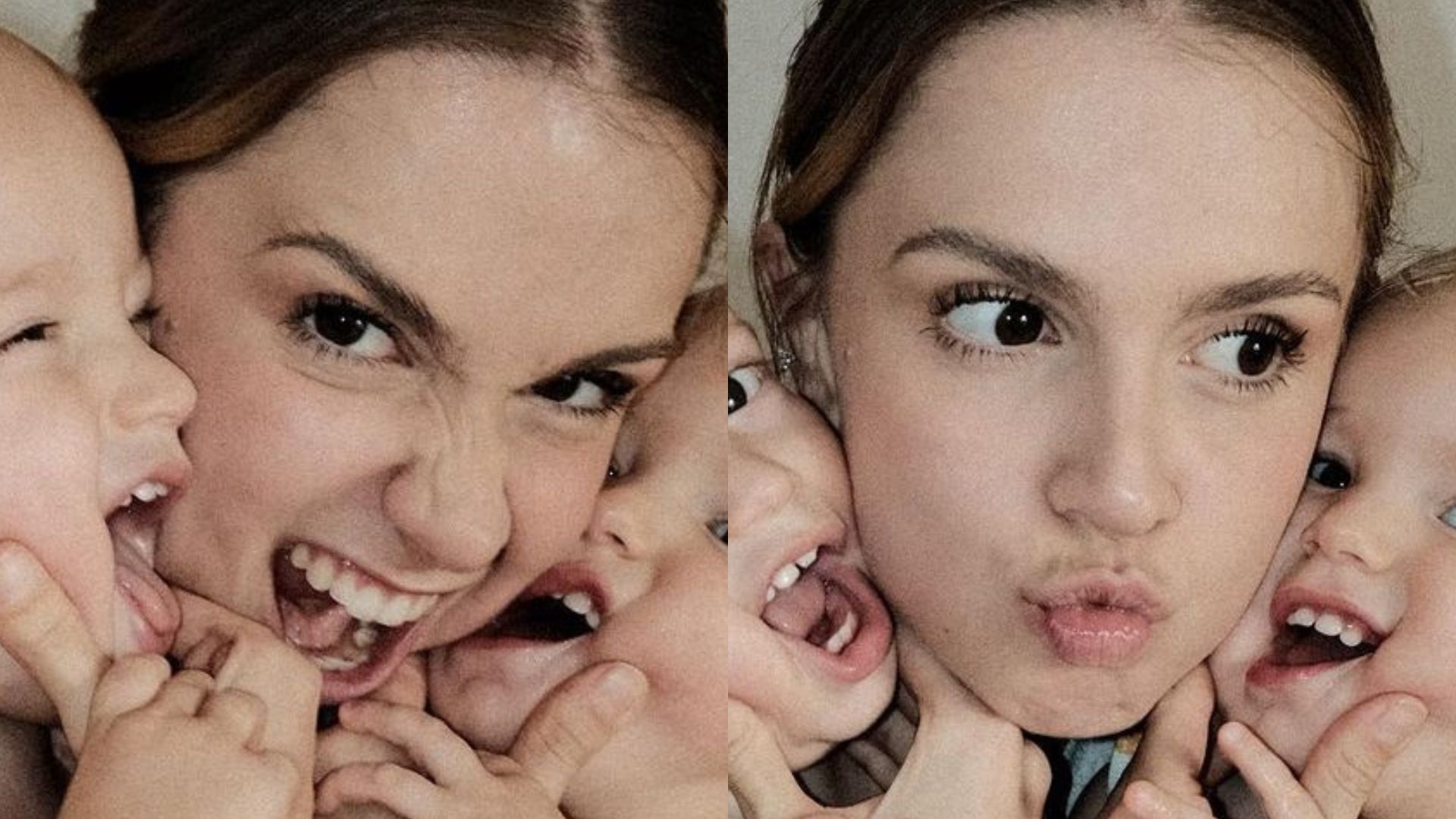 Isabella Scherer encanta ao posar com filhos gêmeos: “Nenhuma estrutura”