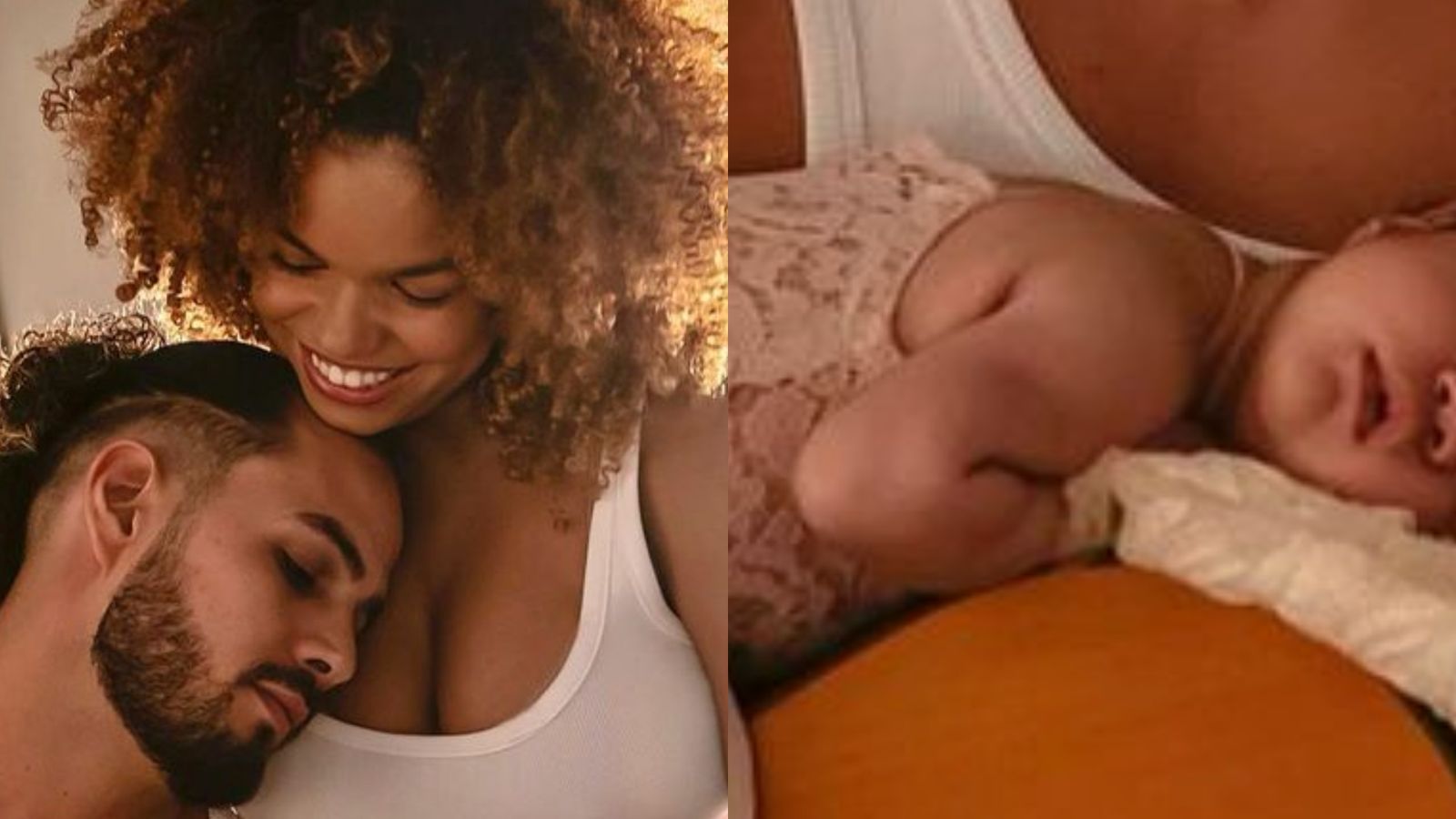 Jeniffer Nascimento exibe foto inédita do rostinho da filha recém-nascida