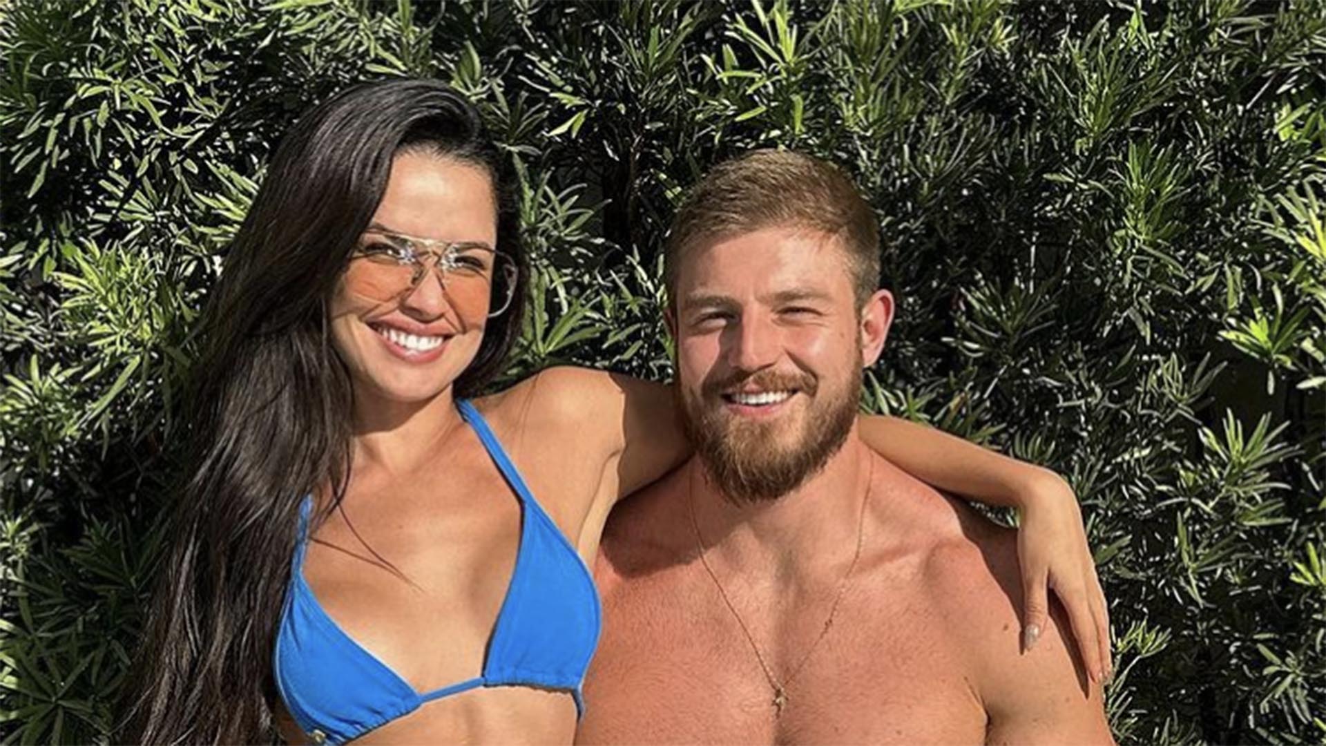 Juliette surge agarradinha com Kaique Cerveny em fotos na piscina