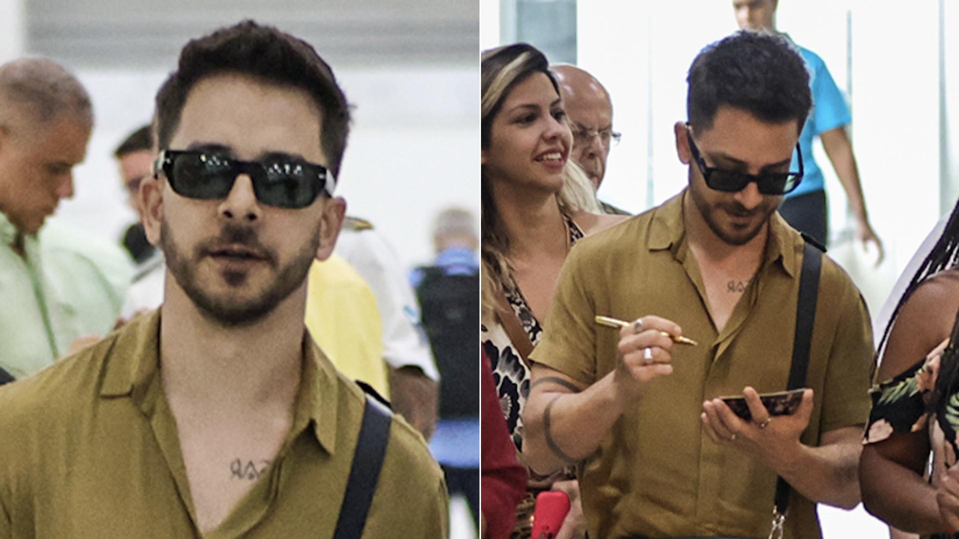 Junior esbanja simpatia ao encontrar fãs no aeroporto