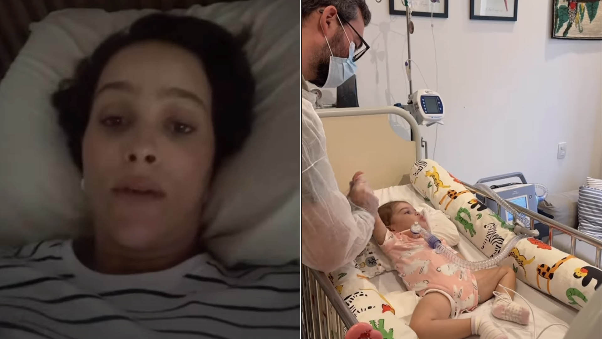 Esposa de Juliano Cazarré revela como foi nova ida da filha ao hospital