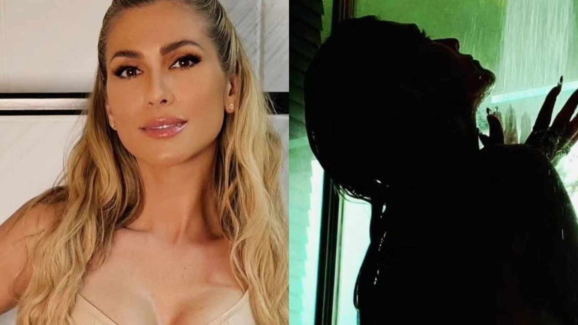 Lívia Andrade causa ao postar foto tomando banho: ‘Deusa’